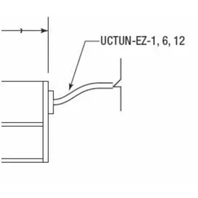 12in. Fixture to Fixture Connector For TunableTask Task Light, Black