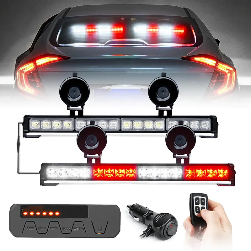 17" Dual LED Directional Traffic Advisor Light Bars