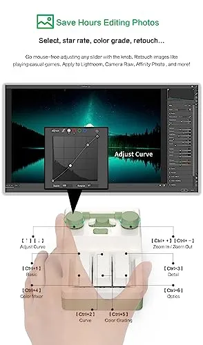 6 Key 2 Knob Programmable Macro Keyboard - Wired/Bluetooth/2.4G, 400mAh, RGB Hot-Swap for Gaming & Photoshop