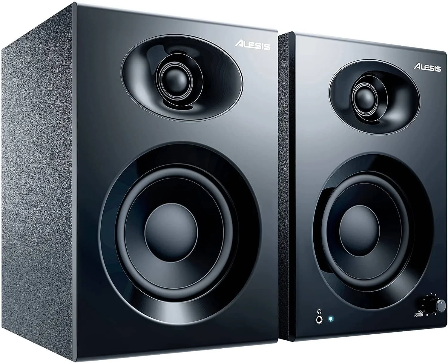 Alesis Elevate 3 MKII - Powered Desktop Speakers for Home Studios, Video-Editing, Gaming and Mobile Devices