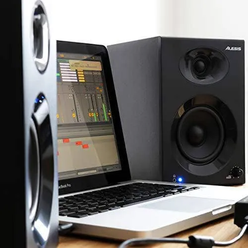 Alesis Elevate 3 MKII - Powered Desktop Speakers for Home Studios, Video-Editing, Gaming and Mobile Devices