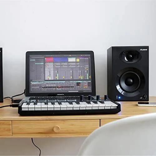 Alesis Elevate 3 MKII - Powered Desktop Speakers for Home Studios, Video-Editing, Gaming and Mobile Devices