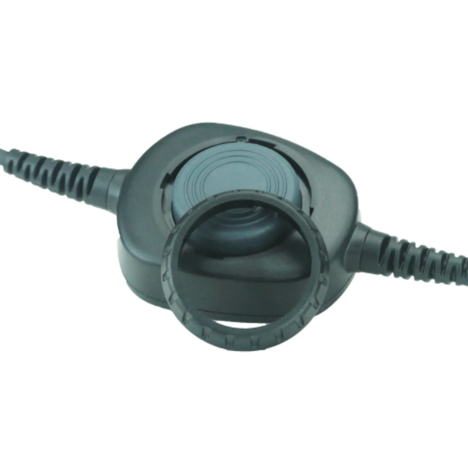 Atlantic Radio HS-PTTCAB Detachable Coil Cable With Inline PTT and Removable Rings