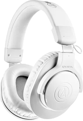 Audio-Technica ATH-M20XBTWH Wireless Over-Ear Headphones (White)