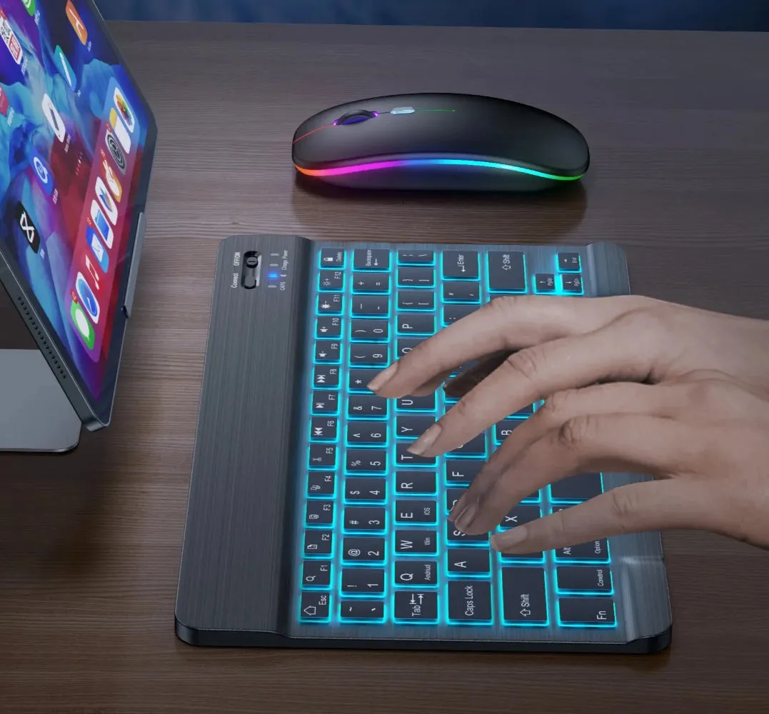 Backlight Bluetooth Keyboard and Mouse