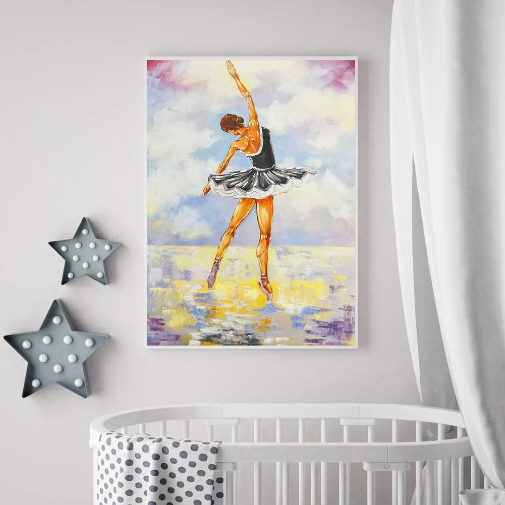 Ballet Girl  - Full Round Diamond - 30x40CM