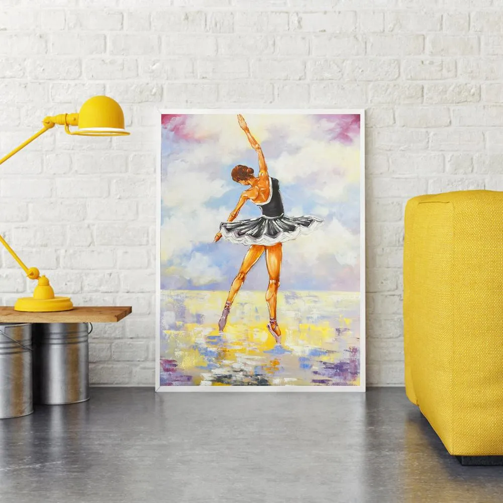 Ballet Girl  - Full Round Diamond - 30x40CM