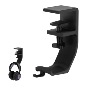 Brainwavz Claw - Under Desk Headphone Hanger Stand, Screw In Place, Easy To Install with Adjustable Mounting Clamp, Suitable for All Headsets