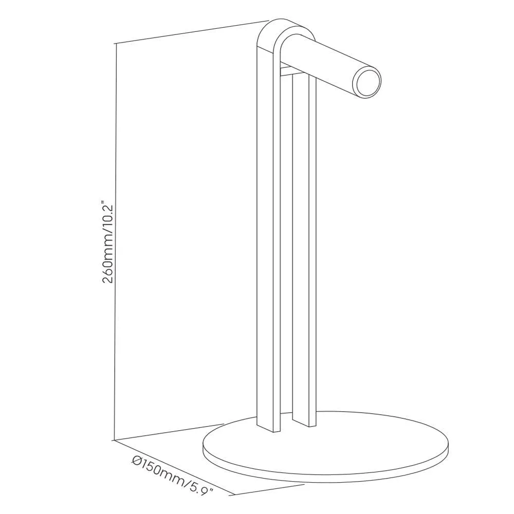 Brateck Acrylic Wood Headphone Stand HPS08-3