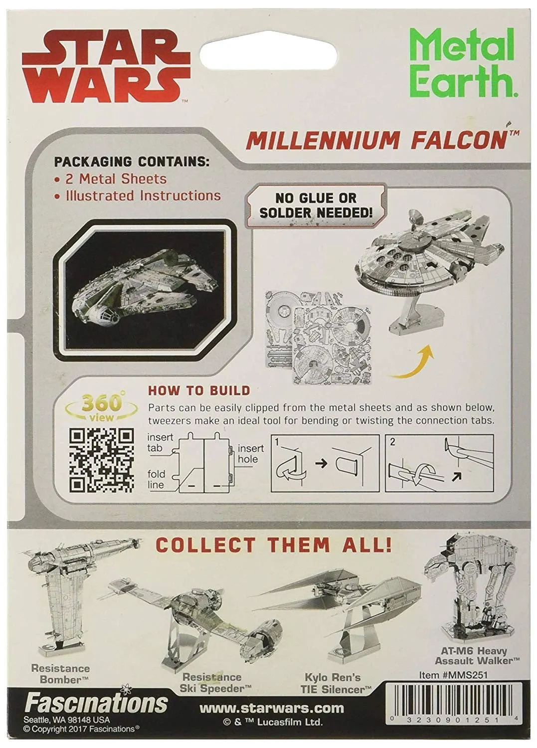 Classic – Millennium Falcon - 3D Metal Model Kit - Star Wars