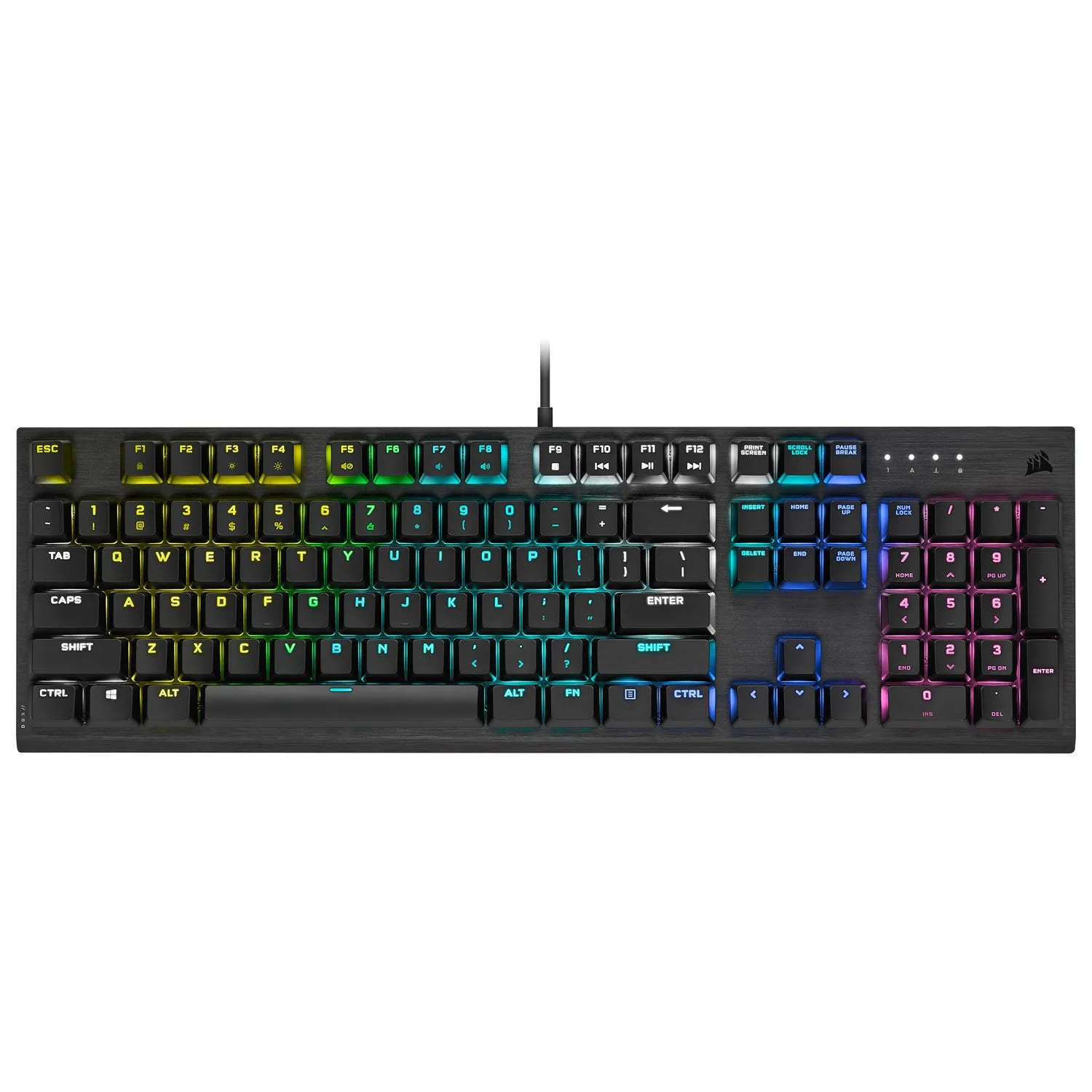 Corsair K60 Backlit Mechanical Cherry MX Low Profile Speed RGB Gaming Keyboard - English