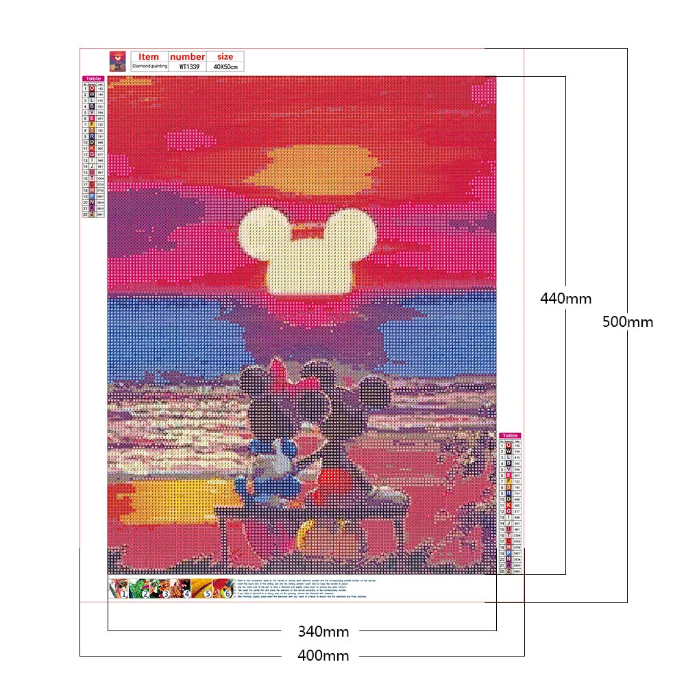 Diamond Painting-Full Round Drill Mickey Mouse(40*50CM)