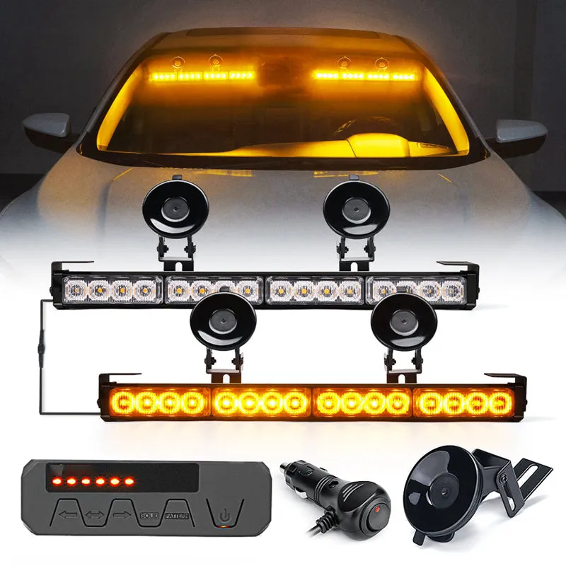 Dual LED Traffic Advisor Strobe Lights