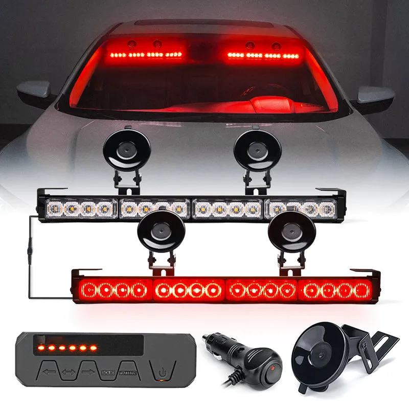 Dual LED Traffic Advisor Strobe Lights