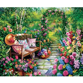 Flower Garden - Full Round Diamond Painting(50*60cm)