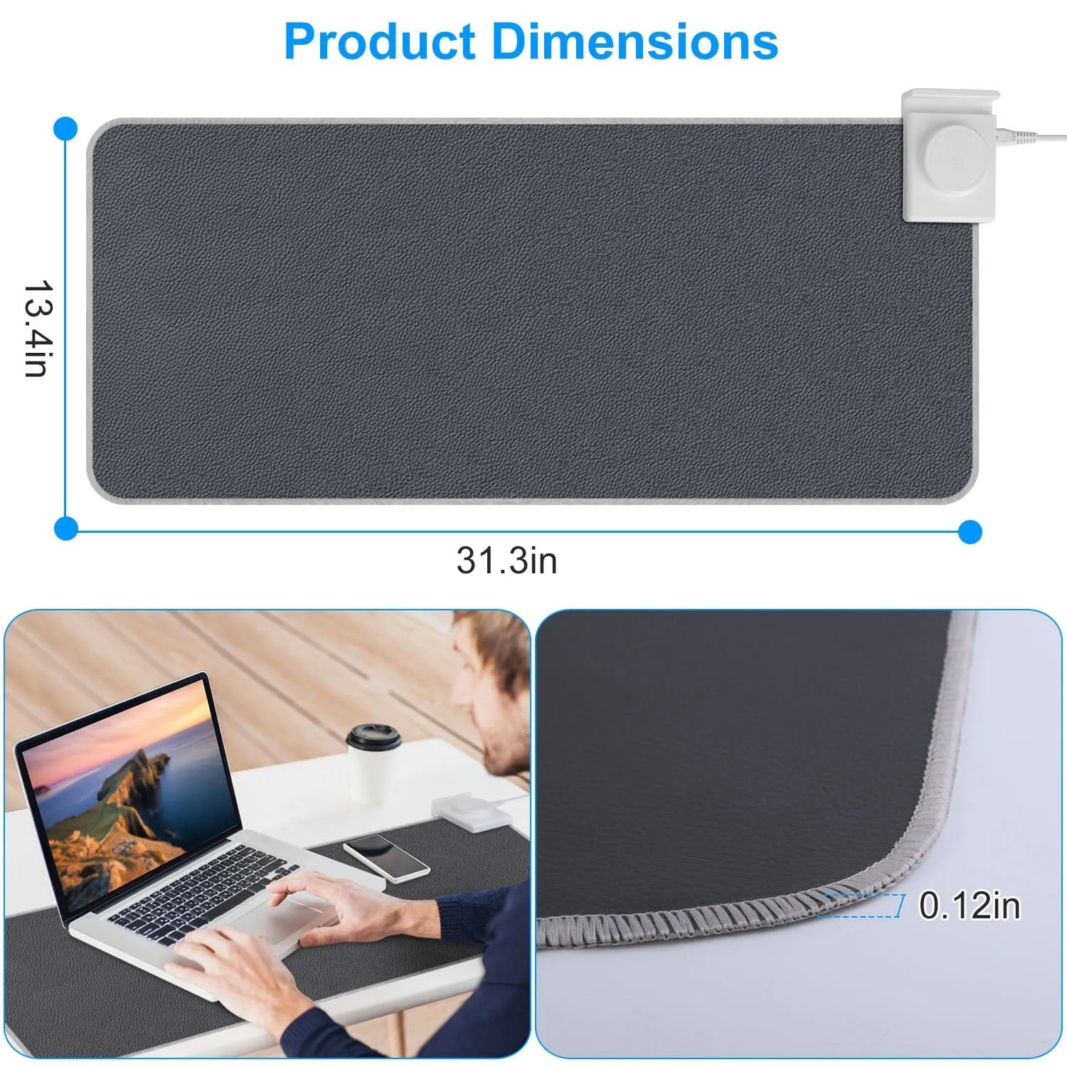 Heated Gaming Mouse Pad Large