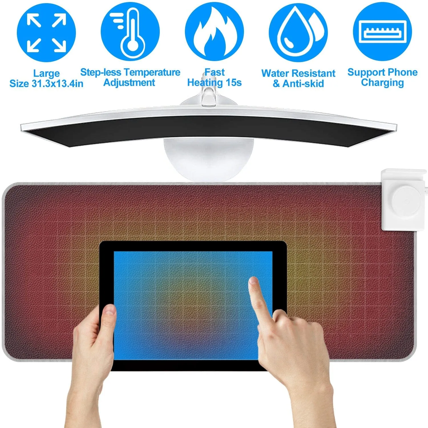 Heated Gaming Mouse Pad Large