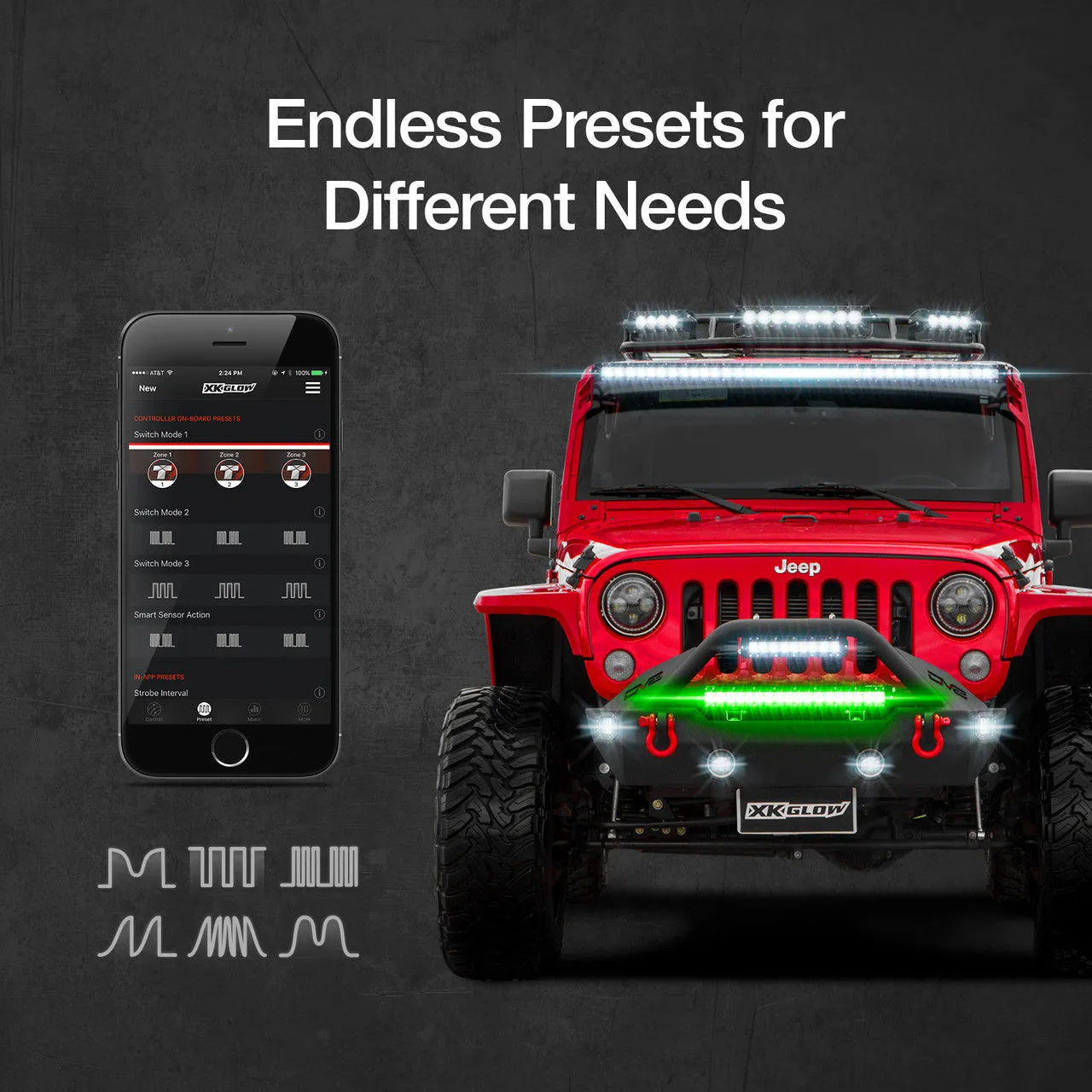 HIGH POWER LED LIGHT BAR CONTROLLER | XKTITAN SMARTPHONE APP CONTROLLED