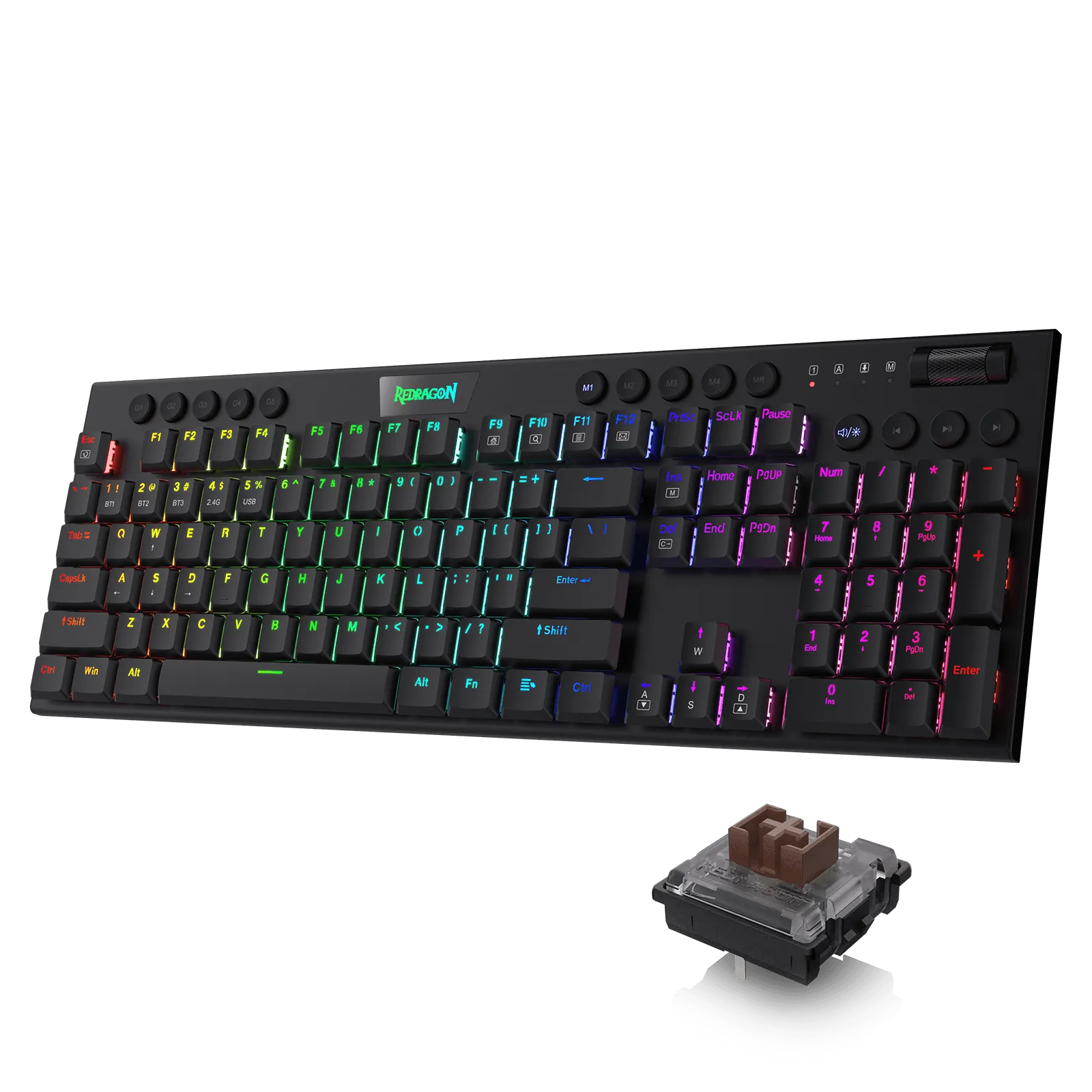 HORUS K618 Ultra-Thin, High-Performance Wireless Mechanical Keyboard for Seamless Typing Experience