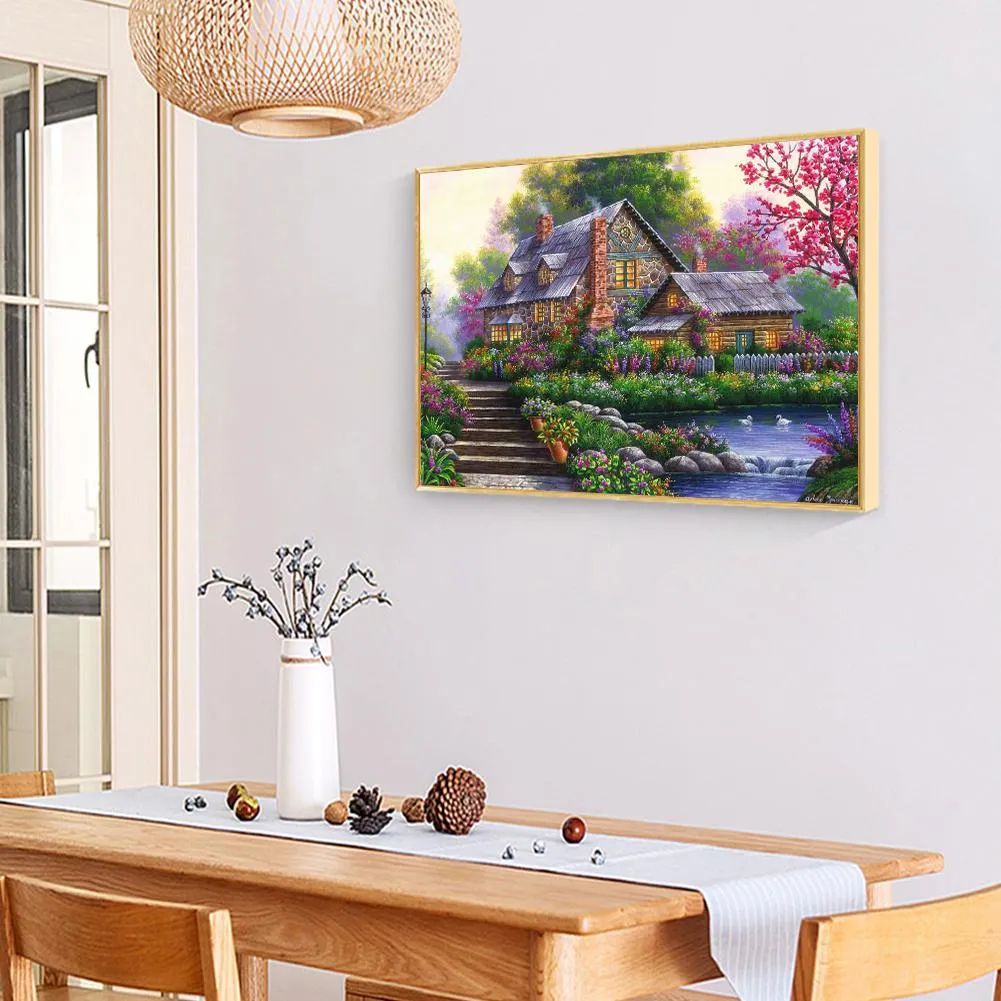 House Full Drill 5D DIY Diamond Painting - 50x40CM