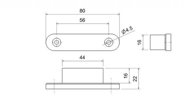 LED Marker Light - Flush Fit Available in RED, WHITE, AMBER, BLUE & GREEN