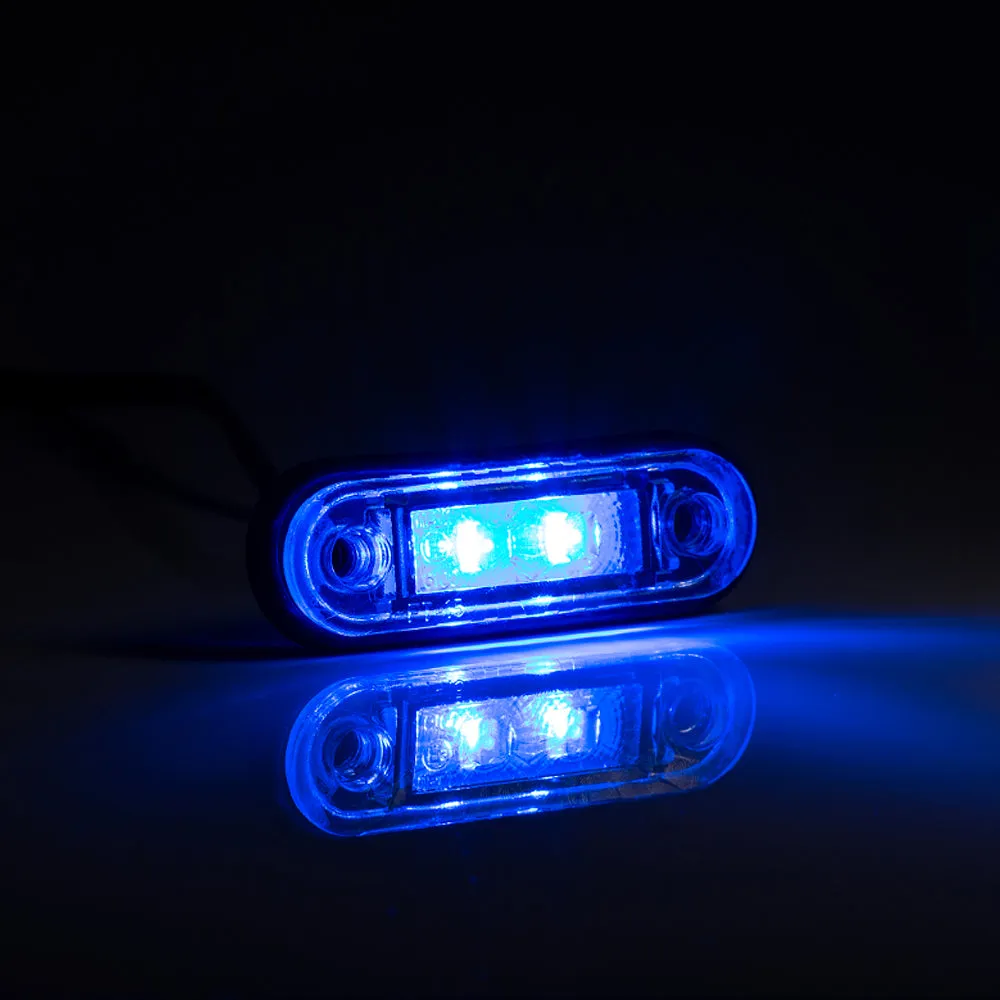 LED Marker Light - Flush Fit Available in RED, WHITE, AMBER, BLUE & GREEN