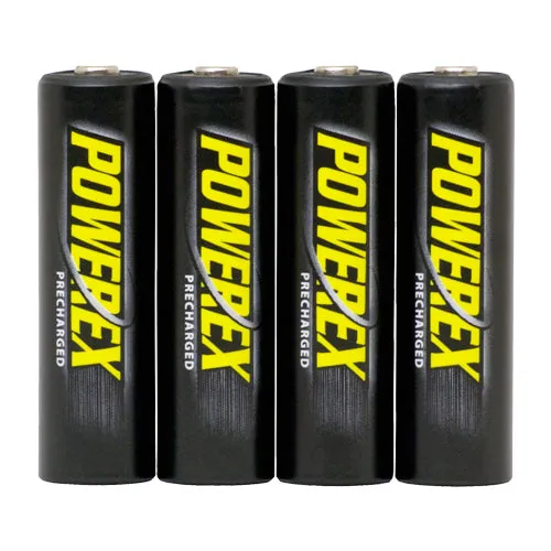 4-Pack of Maha Powerex Precharged Rechargeable AA NiMH Batteries (1.2V, 2600mAh)