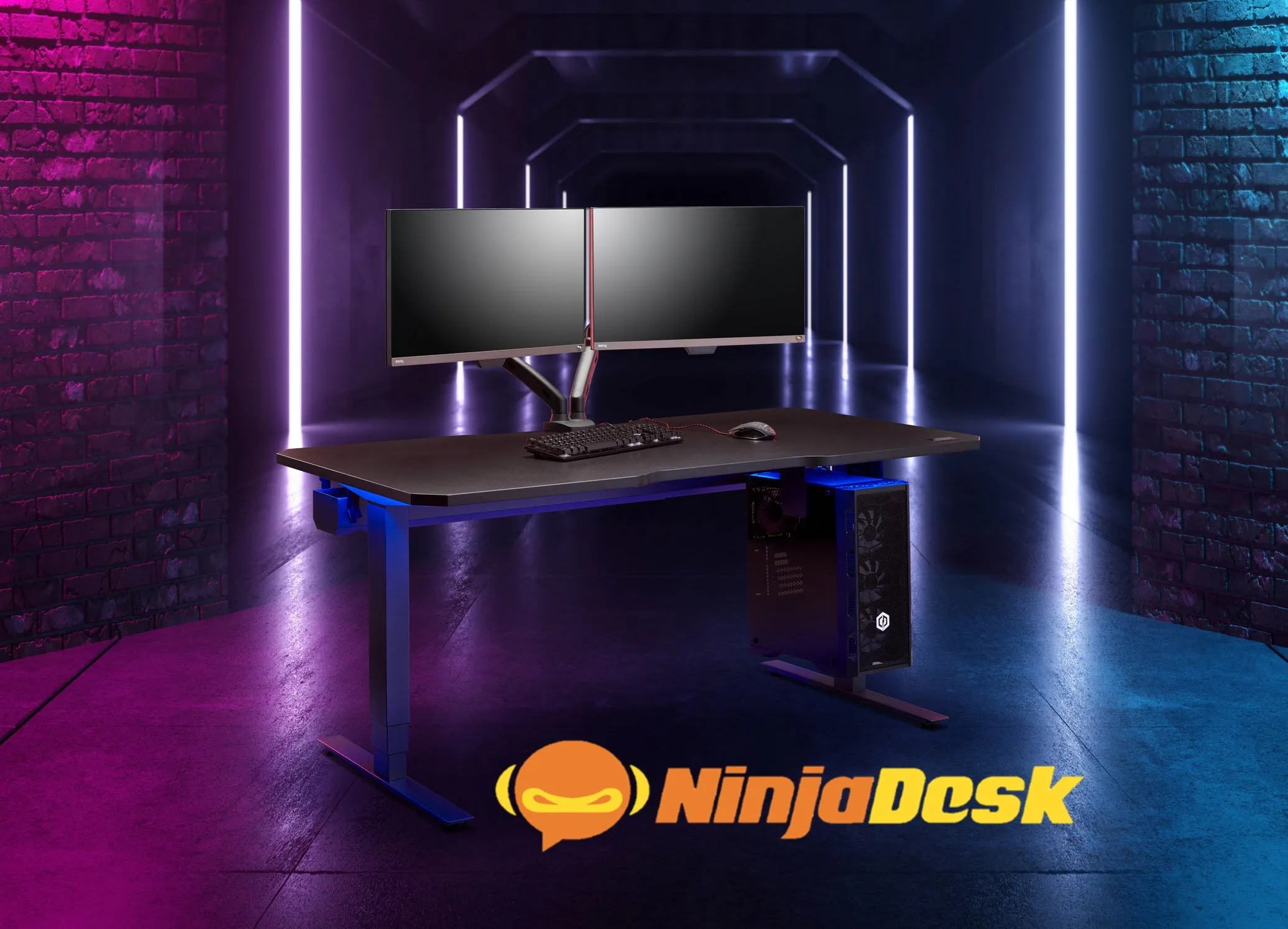 NINJA Professional Extreme Height Adjustable Gaming Desk