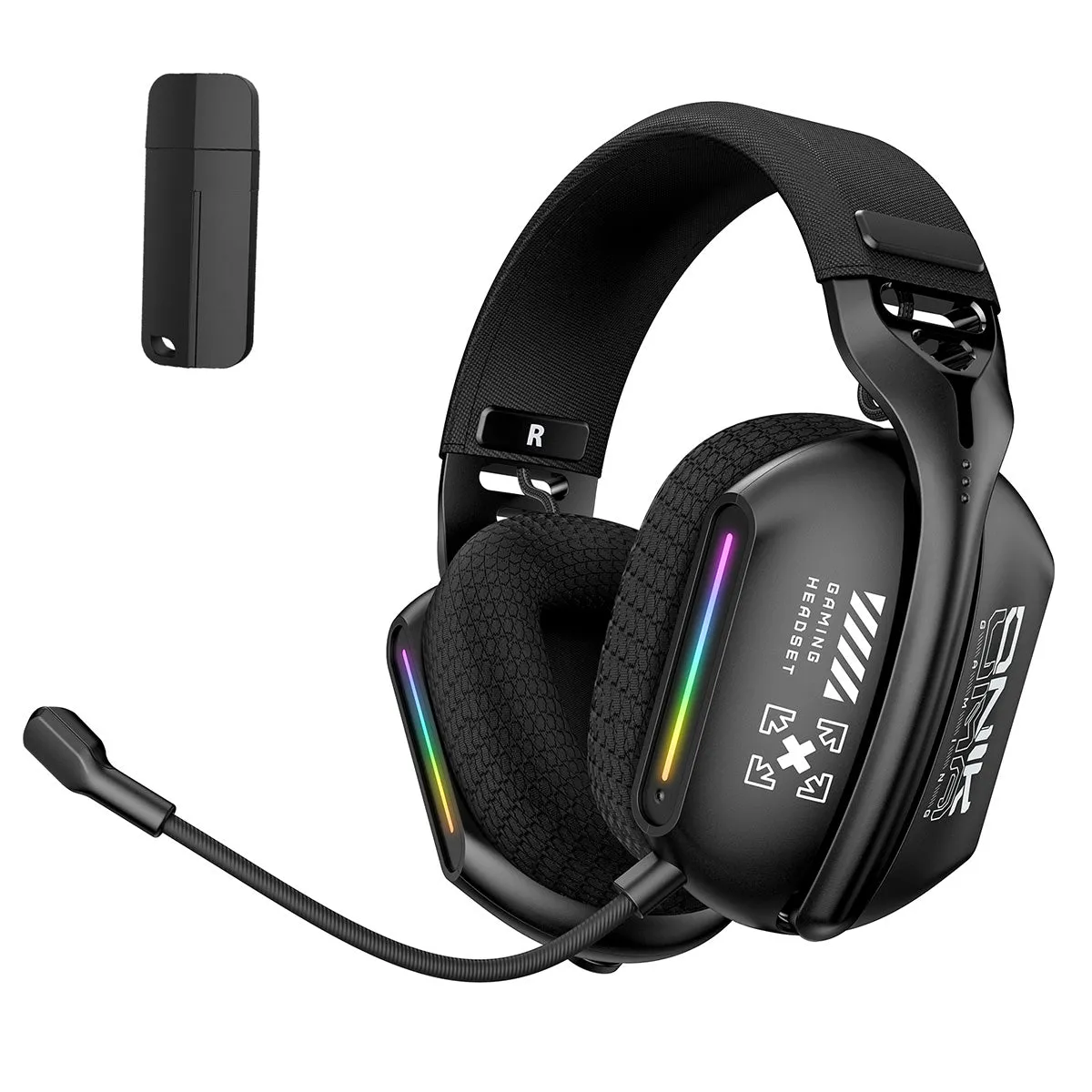 ONIKUMA GT808 Tri-mode Gaming Headset RGB Light 2.4Ghz