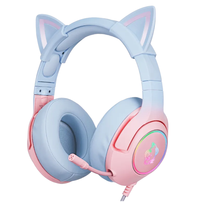 ONIKUMA K9 CAT ELF RGB Stereo Gaming Headset for PS4, Xbox, PC and Switch