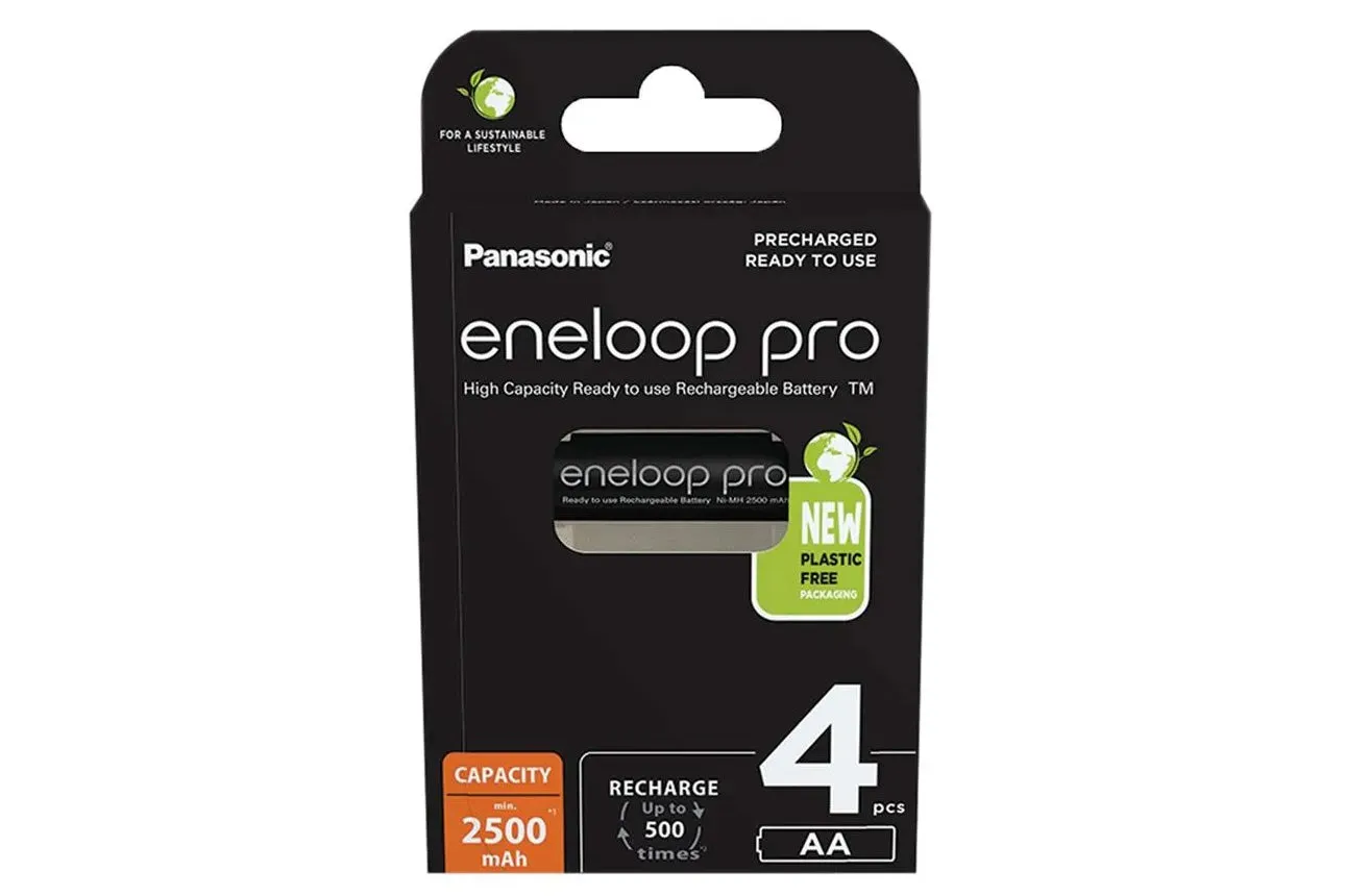 Panasonic ENELOOP PRO 1.2V 2500mAh Ni-Mh Rechargeable AA Batteries - Pack of 8