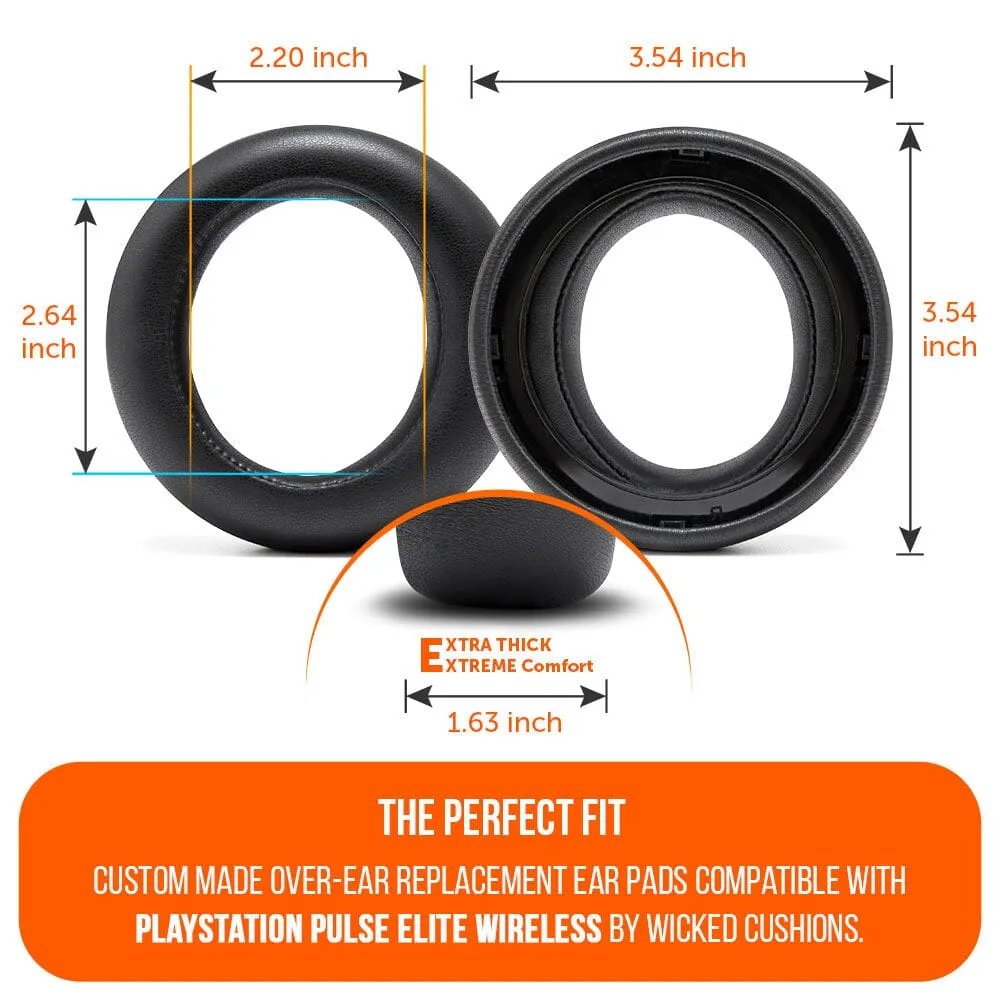 PlayStation Pulse Elite PU Leather Earpads - WC PadZ Pulse Elite