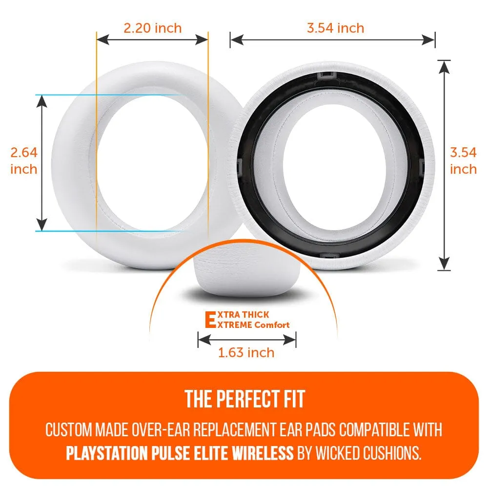 PlayStation Pulse Elite PU Leather Earpads - WC PadZ Pulse Elite