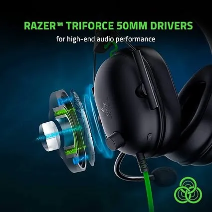 Razer BlackShark V2X Green Wired Headphones