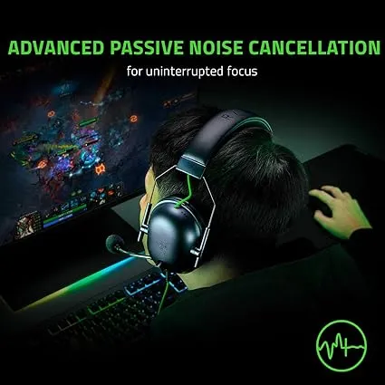 Razer BlackShark V2X Green Wired Headphones