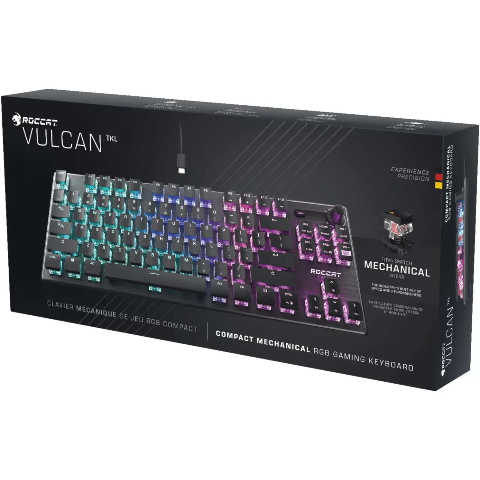 ROCCAT - Vulcan TKL Compact RGB Mechanical Gaming Keyboard