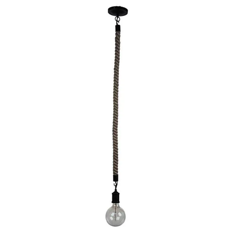 Rope Single Pendant Light 1200mm Suspension