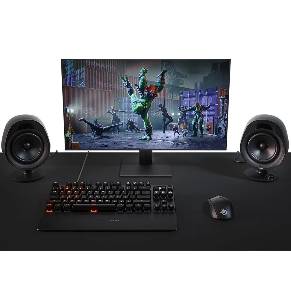 SteelSeries Arena 3 Innovative Full-range Gaming Speaker 2.0 Massive 4" Drivers Wired   Bluetooth Speaker (61535)