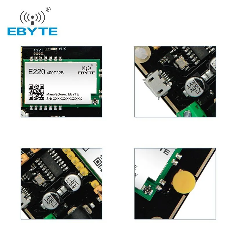 Test Board Kit for E220-400T22S Wireless Serial Port Module USB Board RF Module Ebyte E220-400TBL-01 Wireless Test Board