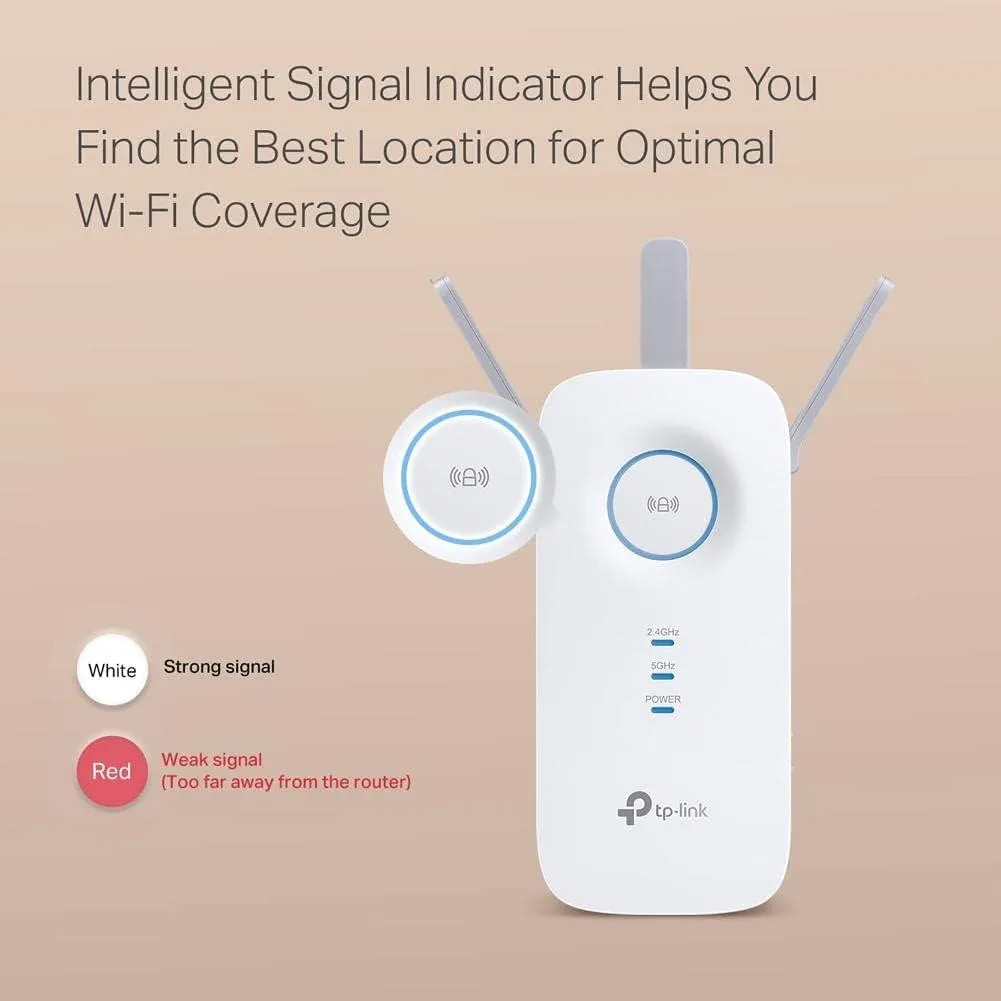 TP-Link AC1900 WiFi Extender, Covers Up to 2800 Sq.ft and 35 Devices.