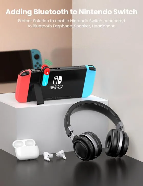 UGREEN Bluetooth 5.0 Transmitter Compatible for Nintendo Switch Audio Adapter