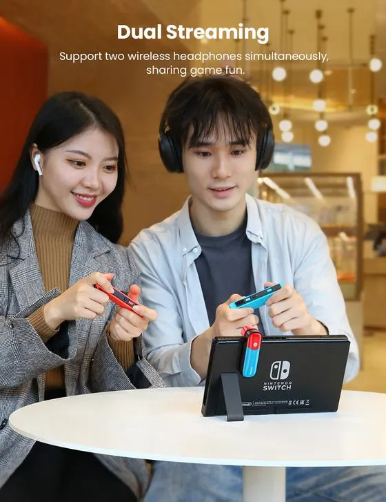 UGREEN Bluetooth 5.0 Transmitter Compatible for Nintendo Switch Audio Adapter