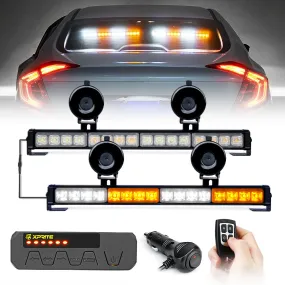 Xprite Contract G2 Series 17" Dual LED Directional Traffic Advisor Light Bars - Multiple Light Color Options