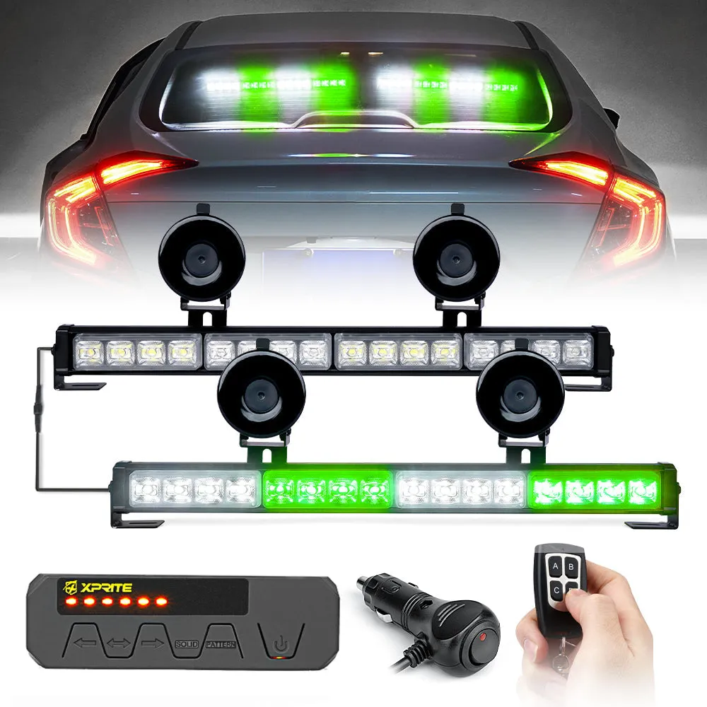 Xprite Contract G2 Series 17" Dual LED Directional Traffic Advisor Light Bars - Multiple Light Color Options