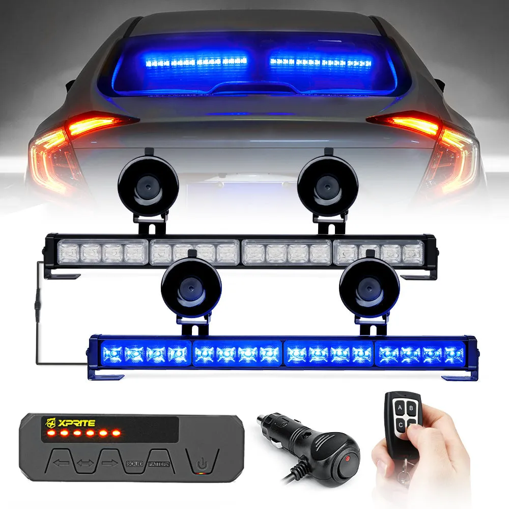 Xprite Contract G2 Series 17" Dual LED Directional Traffic Advisor Light Bars - Multiple Light Color Options