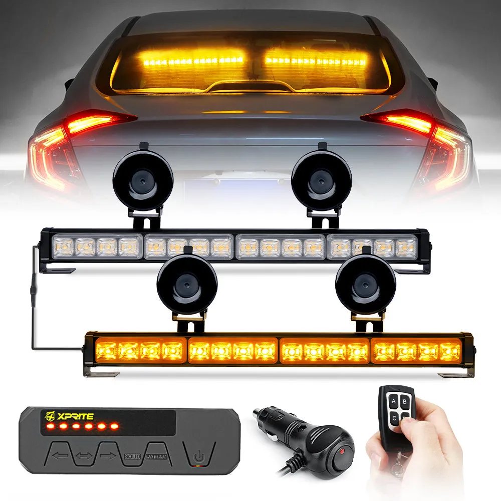 Xprite Contract G2 Series 17" Dual LED Directional Traffic Advisor Light Bars - Multiple Light Color Options