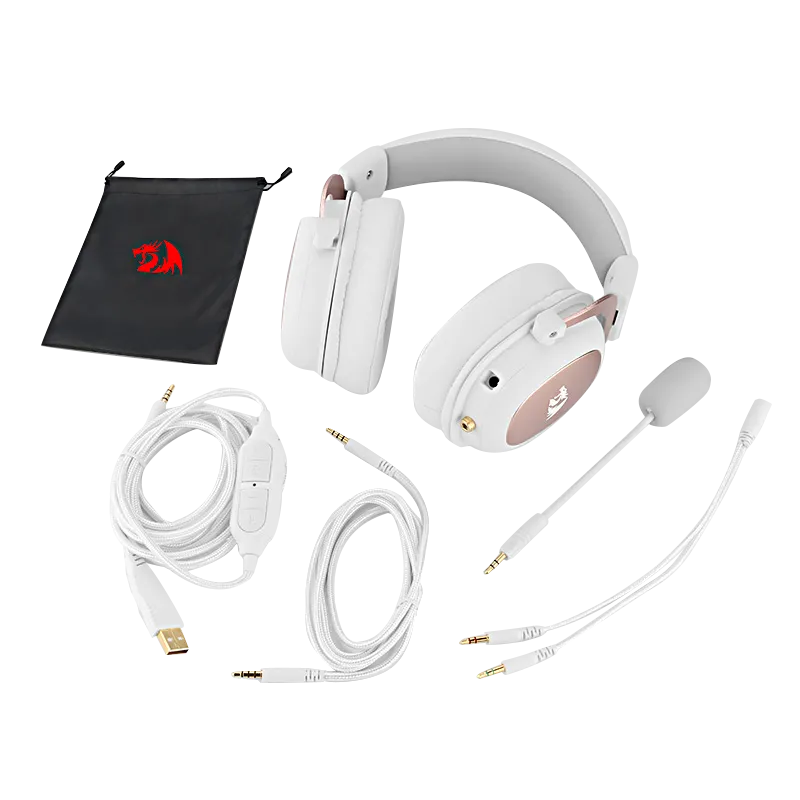 Zeus Wired Game Headphone - 7.1 Surround Stereo - Memory Foam Ear Pad Removable Microphone For PC/PS4 and Xbox One